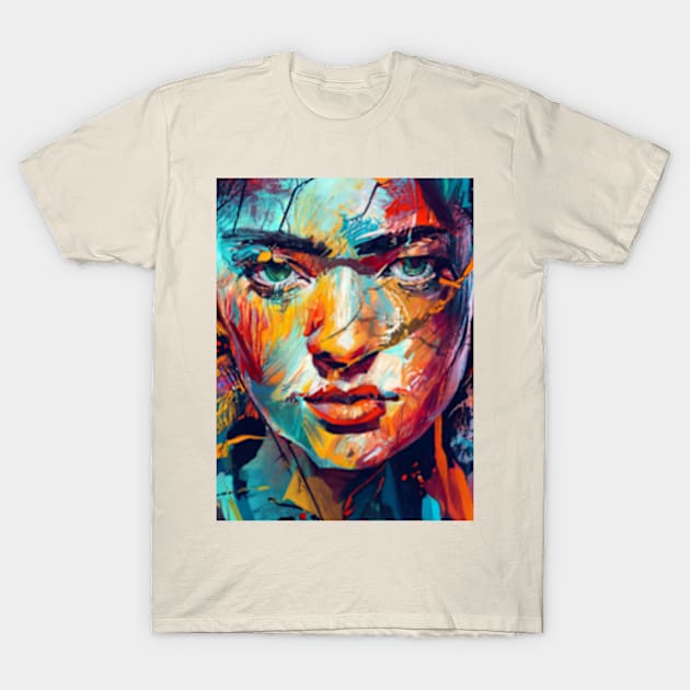 woman portrait T-Shirt by Mailson